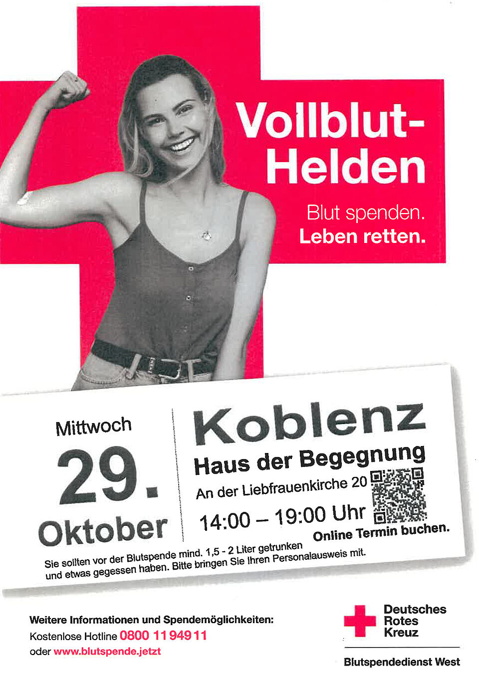 Flyer Blutspende 29.10-25