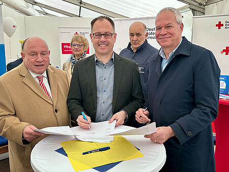 Gruppenbild Leo Biewer, Jens Güllering, Martin Maser