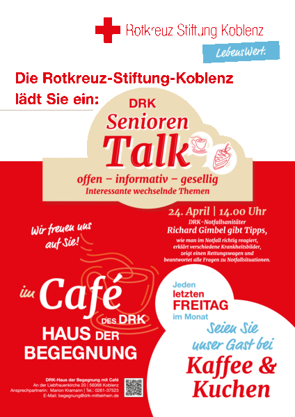 Plakat Einladung Seniorentalk